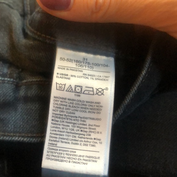 Size 31 Banana Republic High rise straight premium denim jeans. - Picture 8 of 9